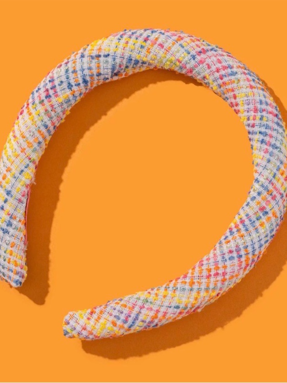 Textured Multicolor Tweed Headband